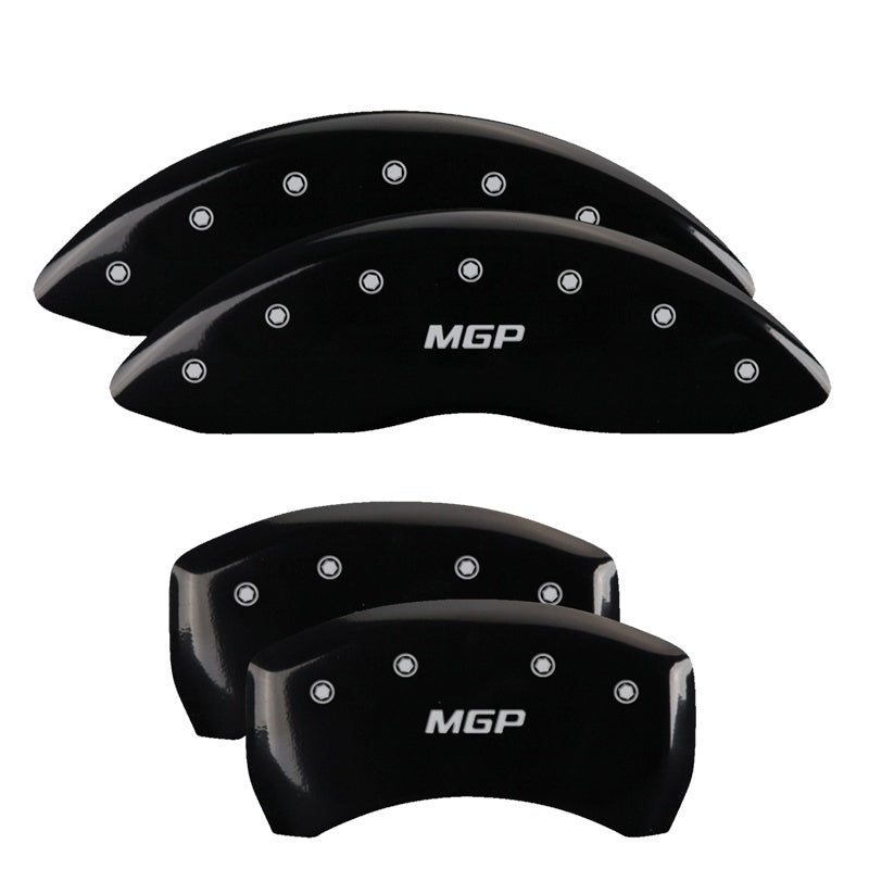 MGP 2006-2008 Nissan 350Z 4 Caliper Covers Engraved Front & Rear MGP Black finish silver