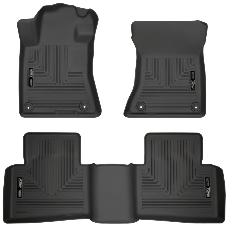 Husky Liners 2019-2020 Nissan Altima WeatherBeater Black Front & Second Seat Floor Liner