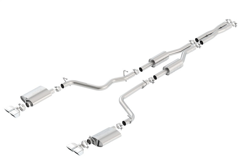 Borla Infiniti Q60. Dual Rctgl. Angle S-Type CB Exhaust - Rear Split Exit