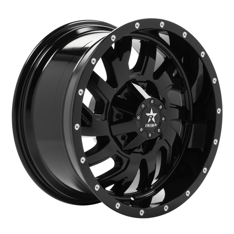 RBP 65R Glock 20x10 6x139.7 BP / 6 BS 10mm Offset 78mm CB (Hub Centric) Gloss Black Wheel