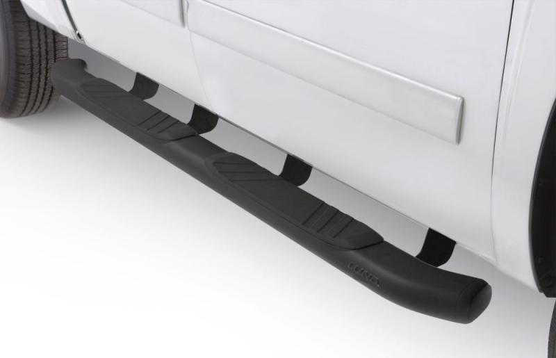 Lund 04-17 Nissan Titan King Cab (80in) 5in. Oval Bent Nerf Bars - Black