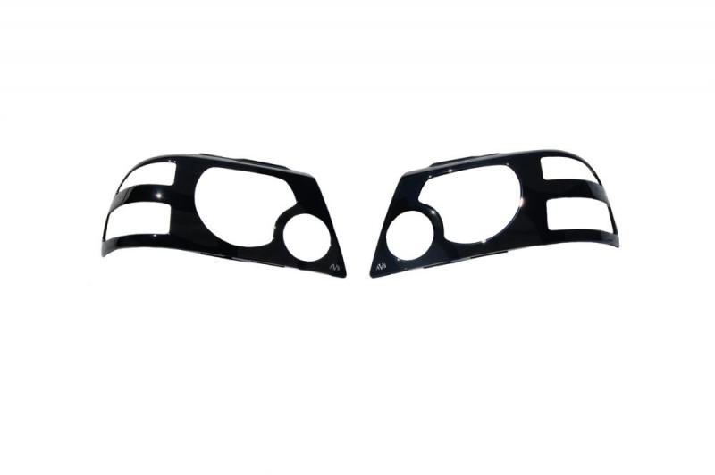 AVS 01-04 Nissan Frontier Projectorz Headlight Covers 2pc - Black