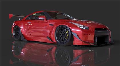 GReddy Rocket Bunny R35 V2 Front Splitter Plate