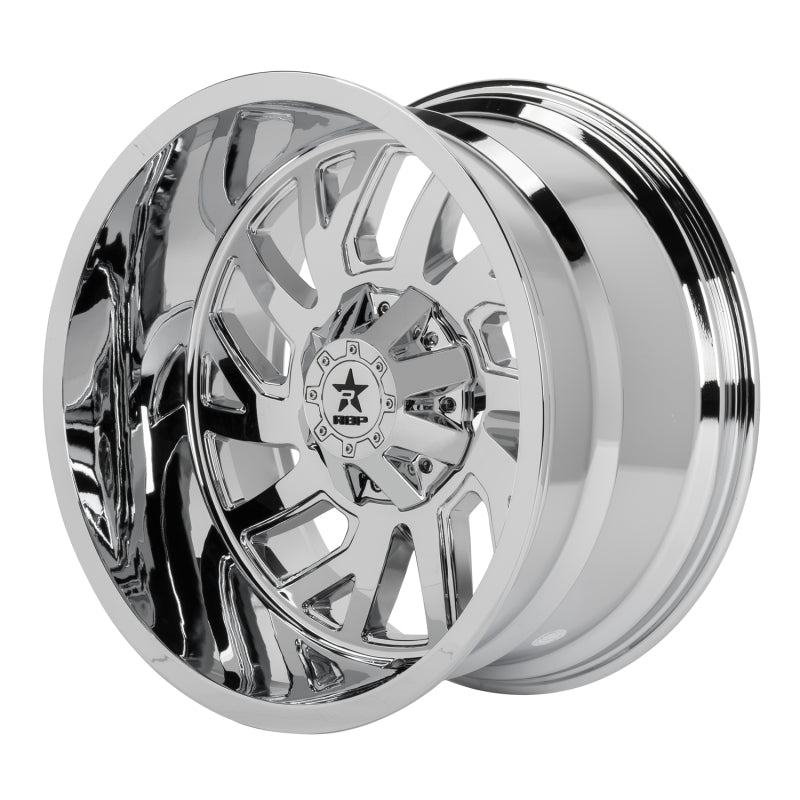 RBP 65R Glock 22x12 6x139.7 BP / 4.75 BS -44mm Offset 78mm CB (Hub Centric) Chrome Wheel