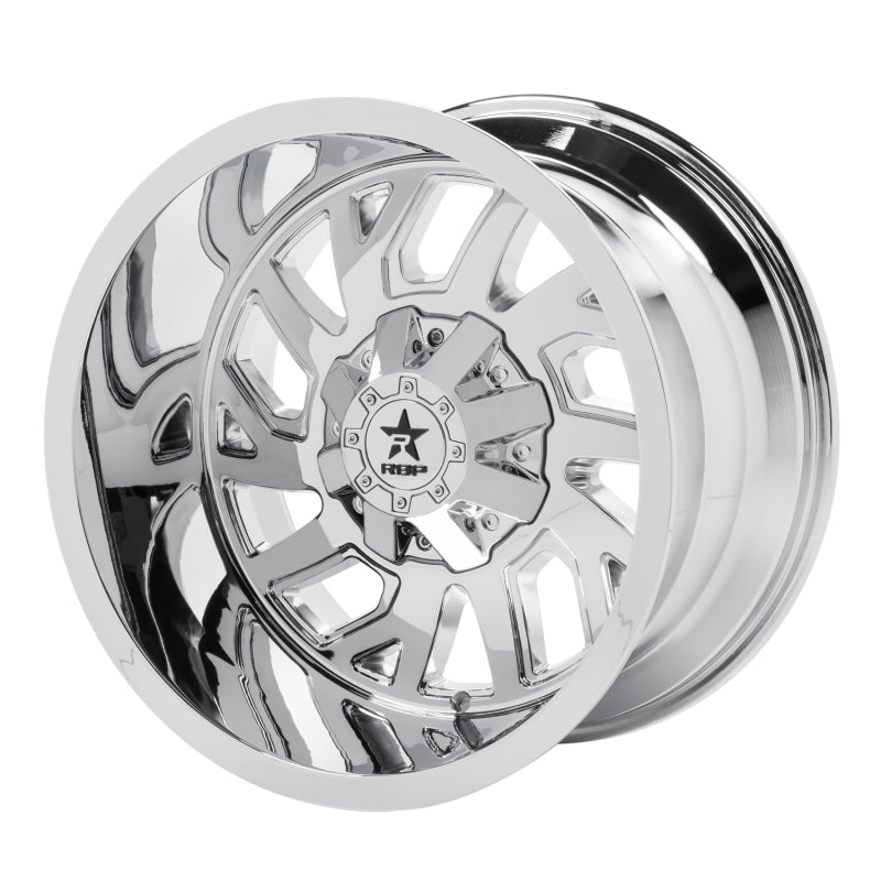 RBP 65R Glock 20x12 6x139.7 BP / 4.75 BS -44mm Offset 78mm CB (Hub Centric) Chrome Wheel