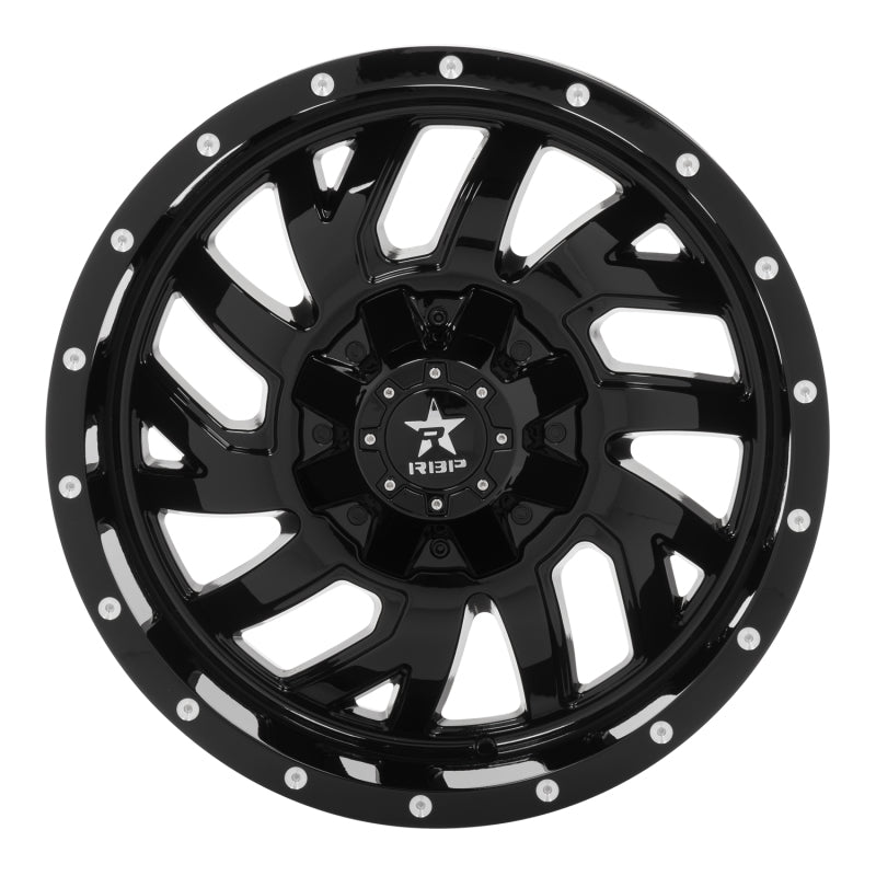 RBP 65R Glock 20x10 6x139.7 BP / 6 BS 10mm Offset 78mm CB (Hub Centric) Gloss Black Wheel