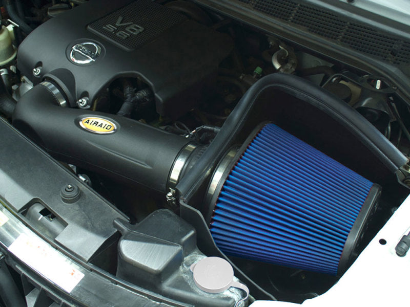 Airaid Nissan Titan/Armada 5.6L MXP Intake System w/ Tube (Dry / Blue Media)