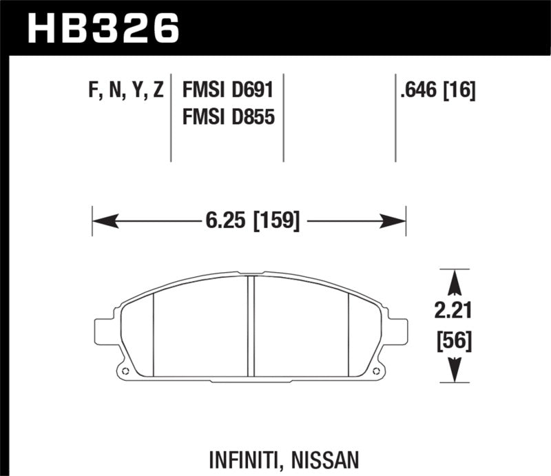 Hawk Performance Ceramic Street Brake Pads