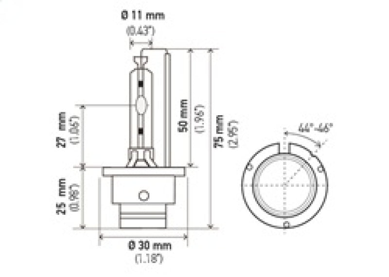 Hella Xenon D2S Capsule 12V/24V 35W 5000k