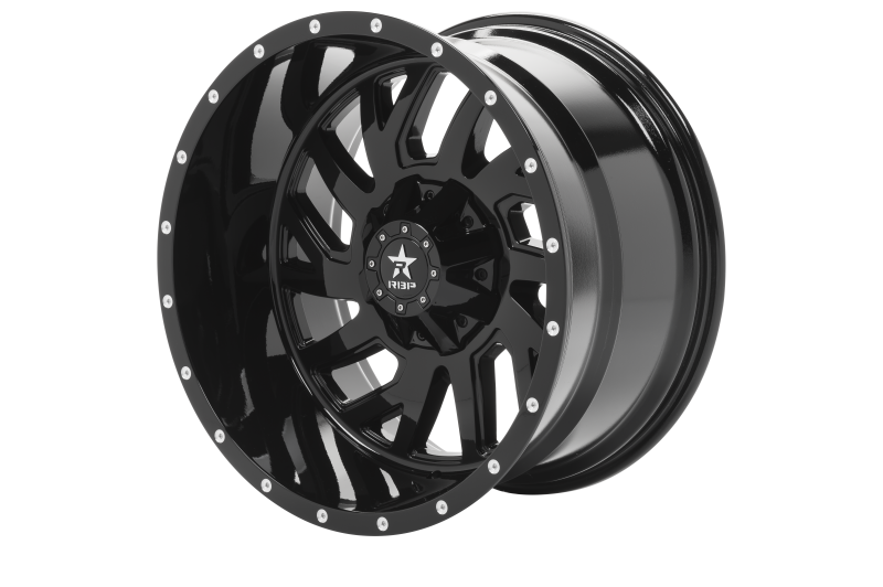 RBP 65R Glock 22x12 6x139.7 BP / 4.75 BS -44mm Offset 78mm CB (Hub Centric) Gloss Black Wheel