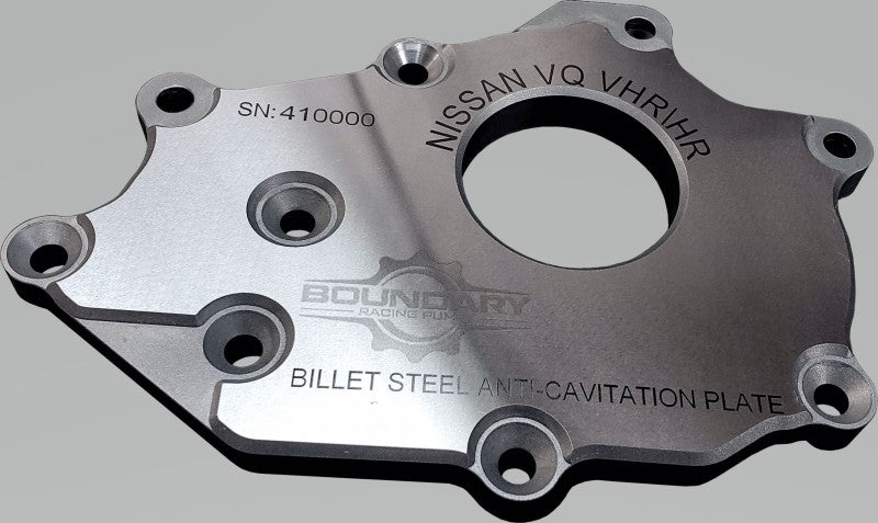 Nissan VQ 3.5L/3.7L VHR Billet Back Plate | Boundary Racing Pumps