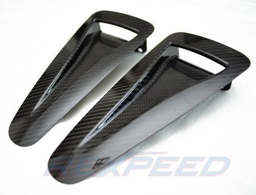 Rexspeed GTR R35 Dry Carbon Naca Ducts - Gloss Finish