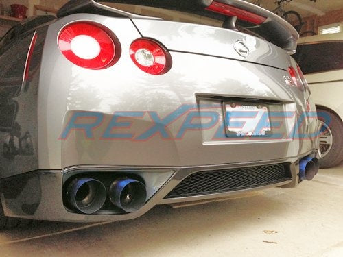 Rexspeed  GTR R35 Stainless Steel Muffler - Dry Carbon Tips