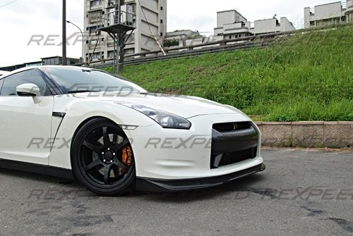 Rexspeed  GTR R35 M-Style Carbon Fiber Splitter - Gloss Finish