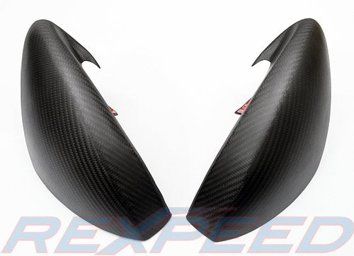 Rexspeed GTR R35 M-Style Dry Carbon Mirror Covers - Gloss finish