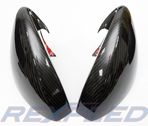 Rexspeed GTR R35 M-Style Dry Carbon Mirror Covers - Gloss finish