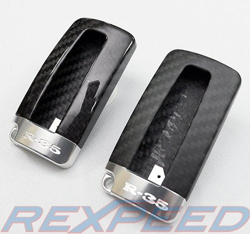 Rexspeed  GTR R35 Carbon Key Fob Cover - Gloss Finish