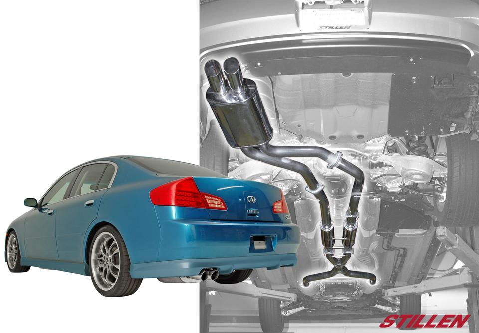 2003-2006 INFINITI G35 SEDAN [GEN 2] STAINLESS STEEL CAT-BACK EXHAUST SYSTEM | Stillen