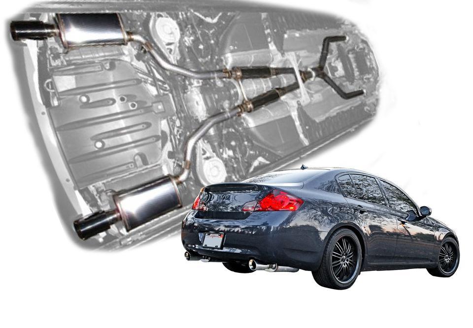 2007-2008 INFINITI G35 SEDAN - STAINLESS STEEL CAT-BACK EXHAUST SYSTEM | Stillen