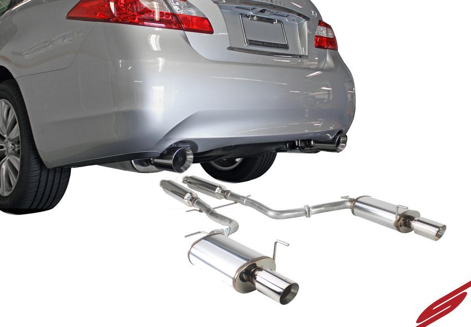 2011-2013 INFINITI M56 / 2014-2018 Q70 STAINLESS STEEL NEAR CAT-BACK EXHAUST SYSTEM | Stillen