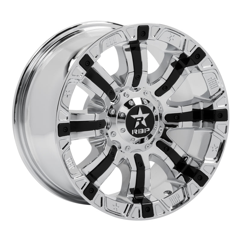 RBP 94R 17x9.0 6x139.7 BP / 5.5 BS 10mm Offset 78mm CB (Hub Centric) Chrome w/Black Inserts Wheel