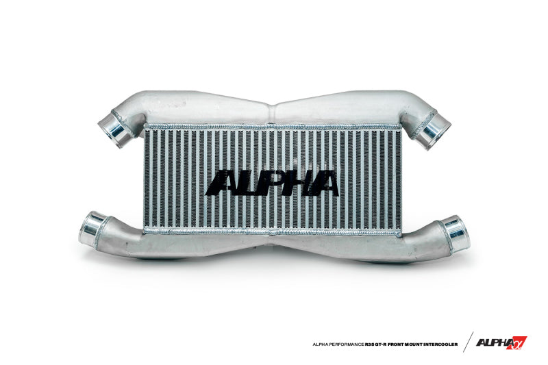 AMS Performance 2009+ Nissan GT-R R35 Replacement Alpha Front Mount Intercooler for IC Piping w/Logo