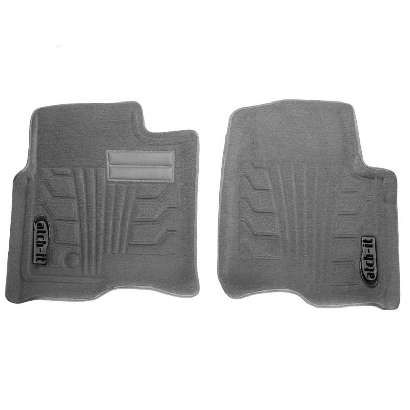 Lund 16-17 Nissan Titan XD Crew Cab Catch-It Carpet Front Floor Liner - Grey (2 Pc.)