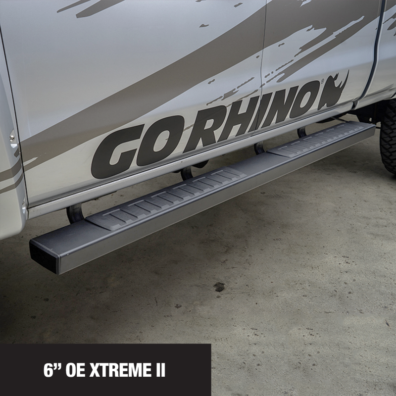 Go Rhino 6in OE Xtreme Composite SideSteps - Black 87in