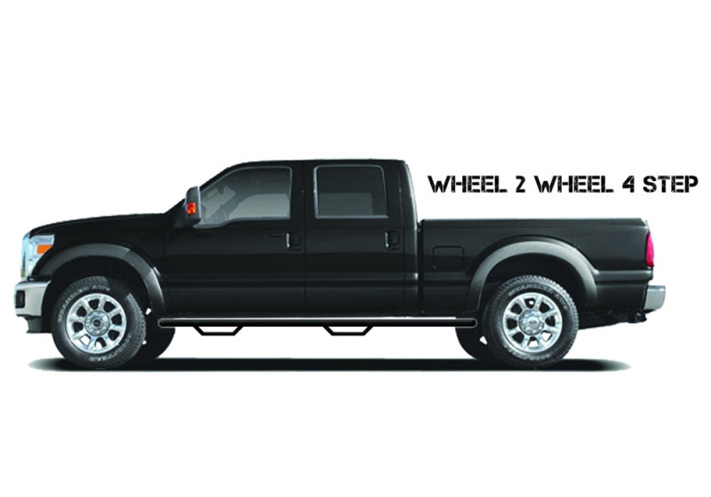 N-Fab Nerf Step 08-09 Nissan Titan King Cab 8ft Bed - Gloss Black - W2W - 3in