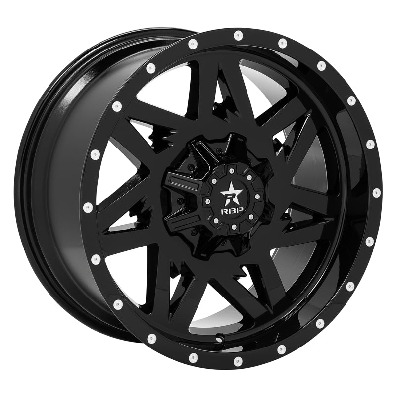 RBP 71R Avenger 20x10 6x139.7 BP / 6 BS 10mm Offset 78mm CB (Hub Centric) Gloss Black Wheel