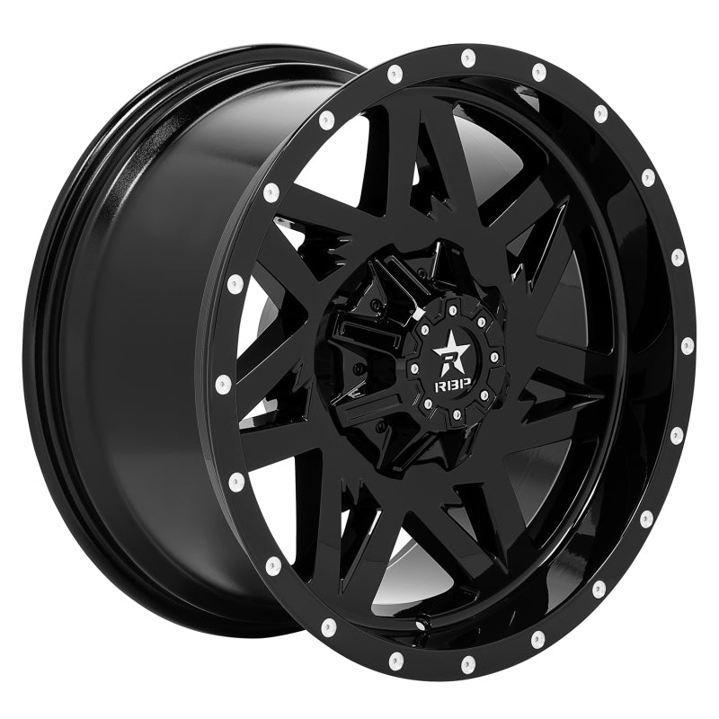 RBP 71R Avenger 20x10 6x139.7 BP / 6 BS 10mm Offset 78mm CB (Hub Centric) Gloss Black Wheel