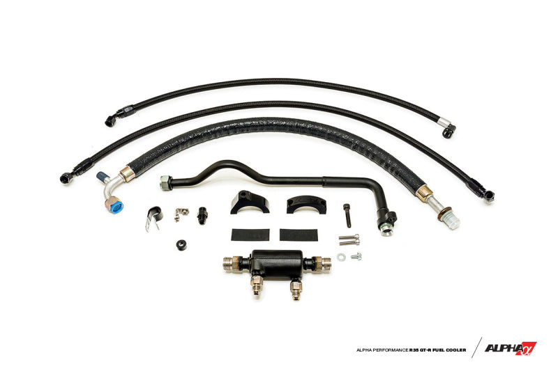 AMS Performance 2009+ Nissan GT-R R35 (LHD Only) Alpha Fuel Cooler Kit w/Factory Fuel Rails