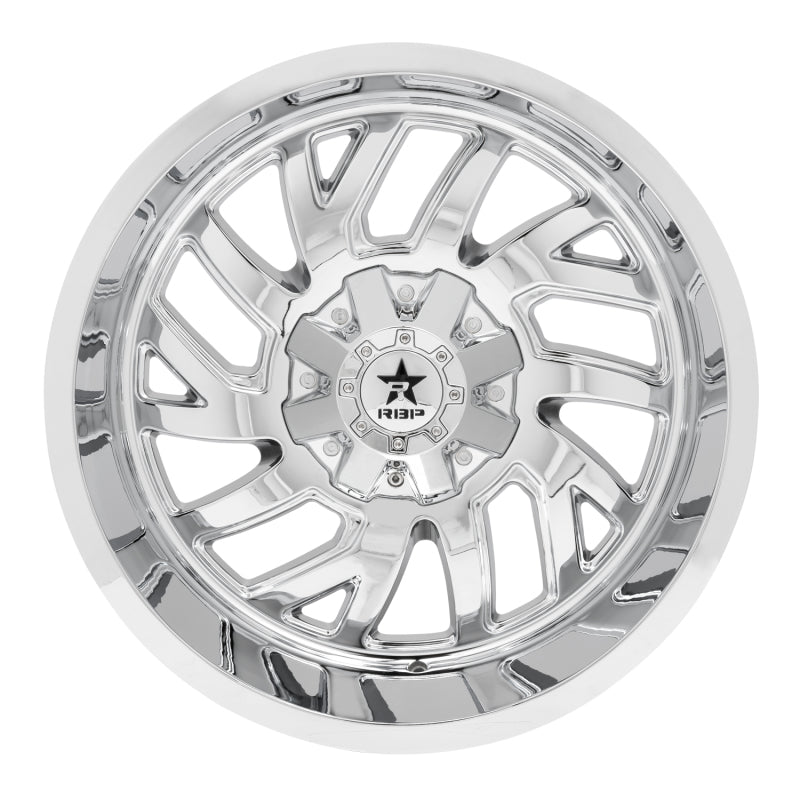 RBP 65R Glock 22x12 6x139.7 BP / 4.75 BS -44mm Offset 78mm CB (Hub Centric) Chrome Wheel