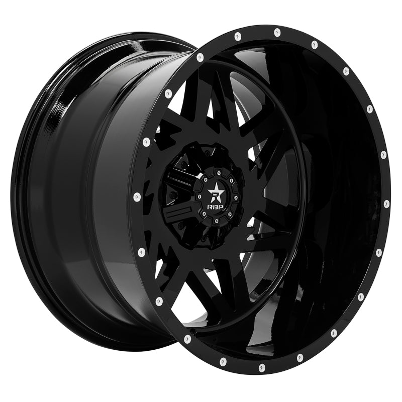 RBP 71R Avenger 24x14 6x139.7 BP / 4.5 BS -76mm Offset 78mm CB (Hub Centric) Gloss Black Wheel