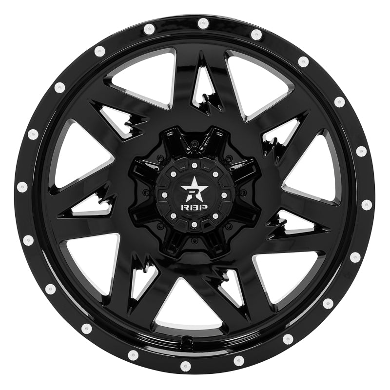 RBP 71R Avenger 20x10 6x139.7 BP / 6 BS 10mm Offset 78mm CB (Hub Centric) Gloss Black Wheel