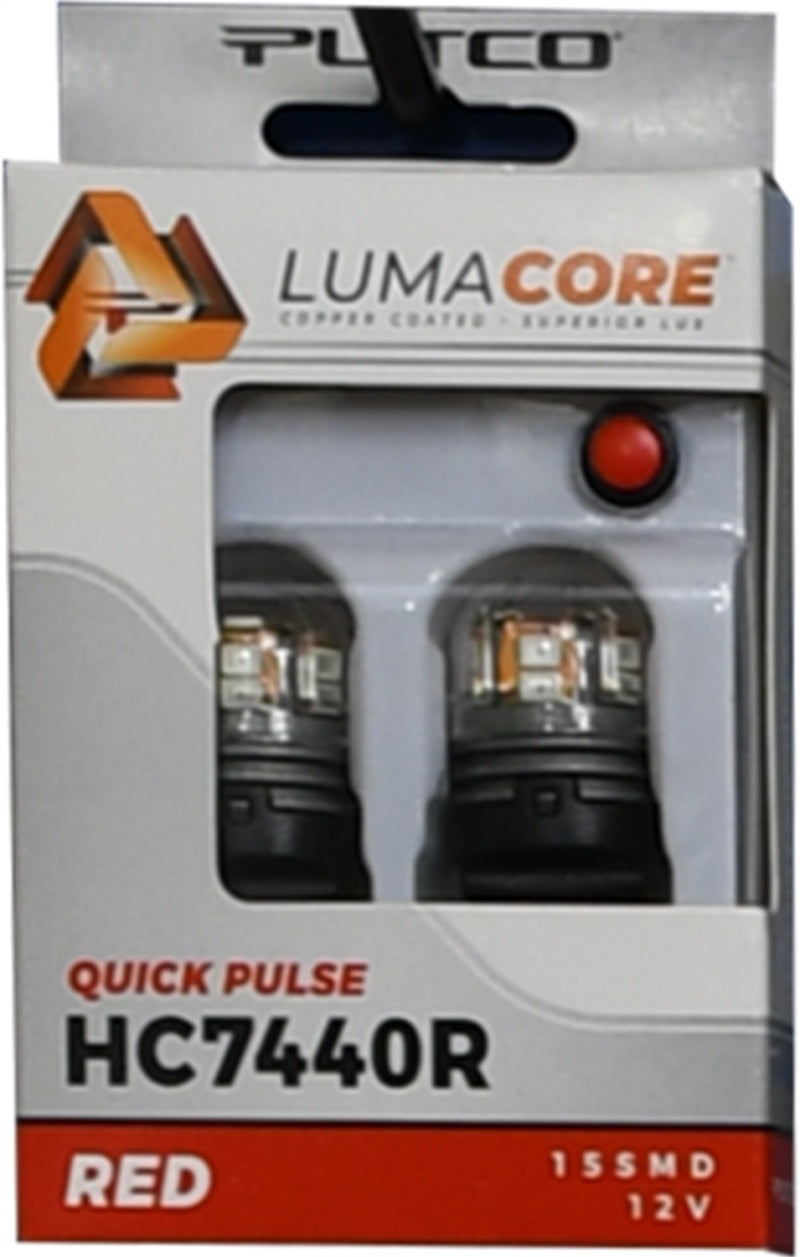 Putco LumaCore 7440 Red - Pair (x3 Strobe w/ Bright Stop)