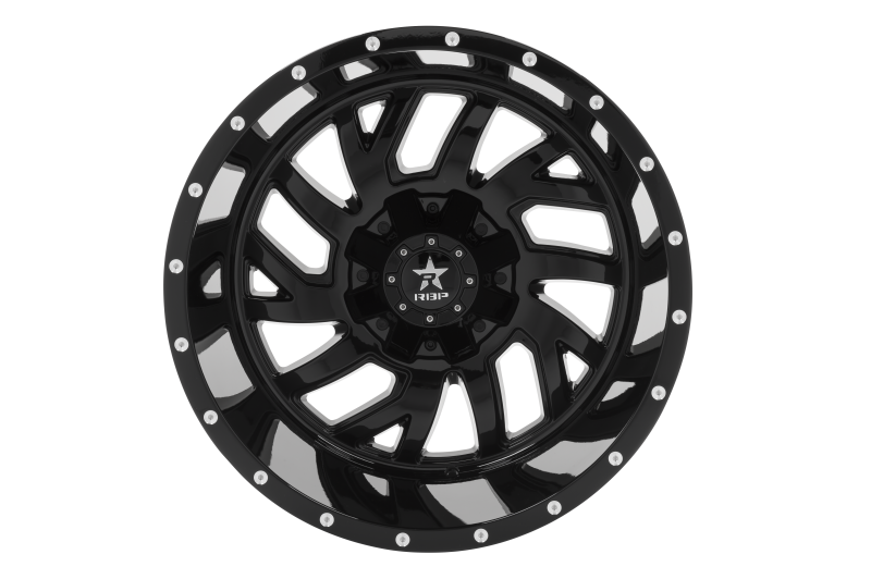 RBP 65R Glock 22x14 6x139.7 BP / 4.5 BS -76mm Offset 78mm CB (Hub Centric) Gloss Black Wheel