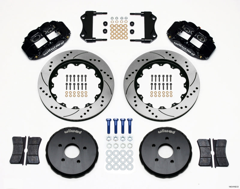 Wilwood Narrow Superlite 6R Front Hat Kit 14.00in Drilled Nissan 350Z/Fiti G35