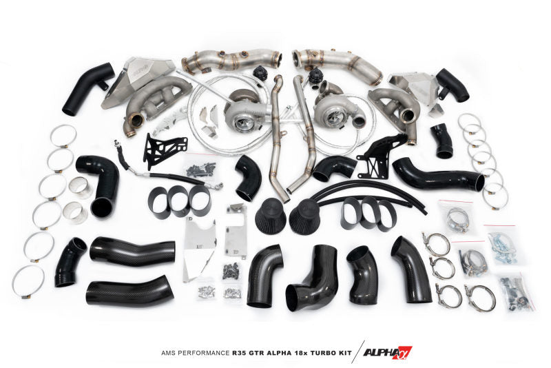 AMS Performance Alpha 18X R35 GTR Turbo Kit with 1.01 A/R Housing (G35 1050)