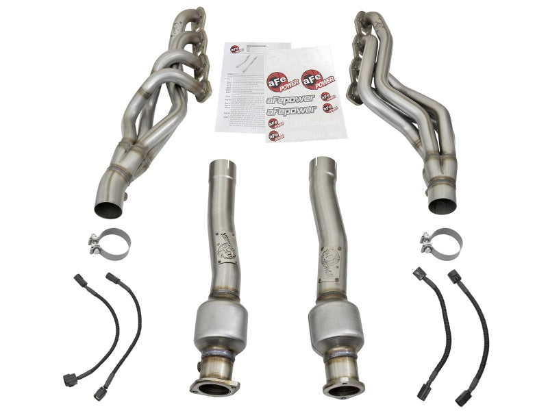 aFe Twisted Steel Header and Connection Pipe Street Series 16-19 Nissan Titan V8-5.6L