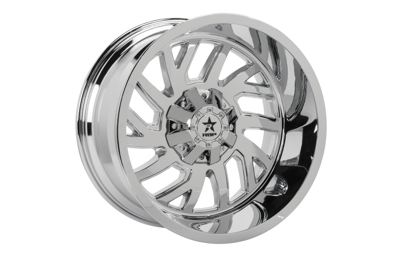 RBP 65R Glock 22x12 6x139.7 BP / 4.75 BS -44mm Offset 78mm CB (Hub Centric) Chrome Wheel