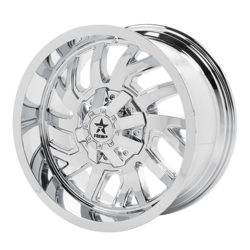 RBP 65R Glock 20x10 6x139.7 BP / 6 BS 10mm Offset 78mm CB (Hub Centric) Chrome Wheel