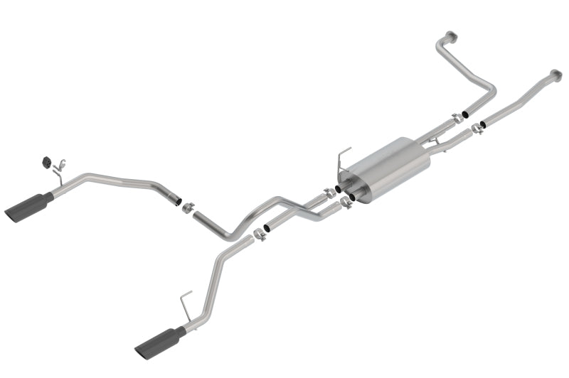 Borla Nissan Titan 5.6L V8 2WD/4WD S-Type Catback Exhaust - Black Chrome Tips