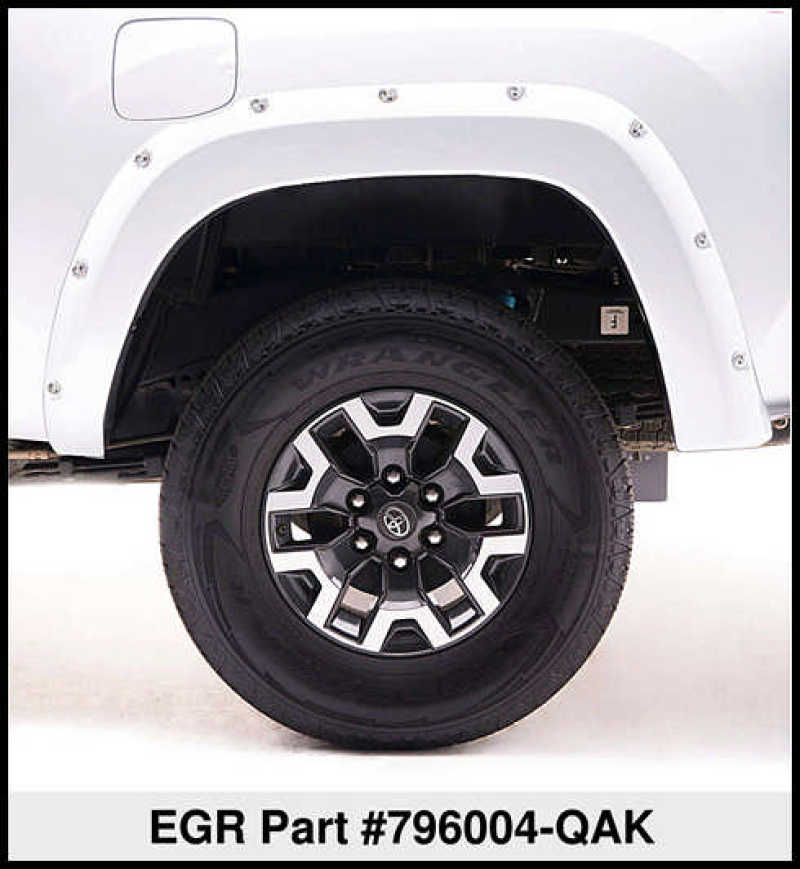 EGR 2017 Nissan Titan Bolt-On Look Color Match Fender Flares - Set - Blizzard