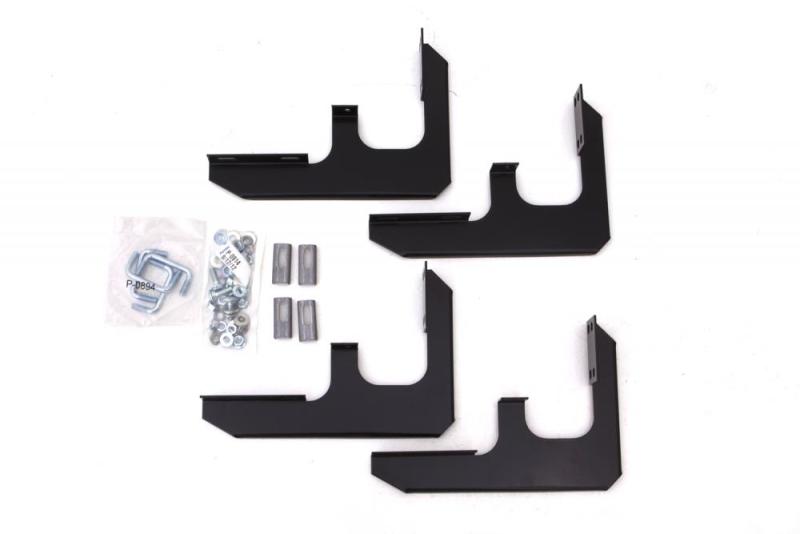 Lund 04-17 Nissan Titan King Cab Tube Step Running Board Mounting Brackets - Black