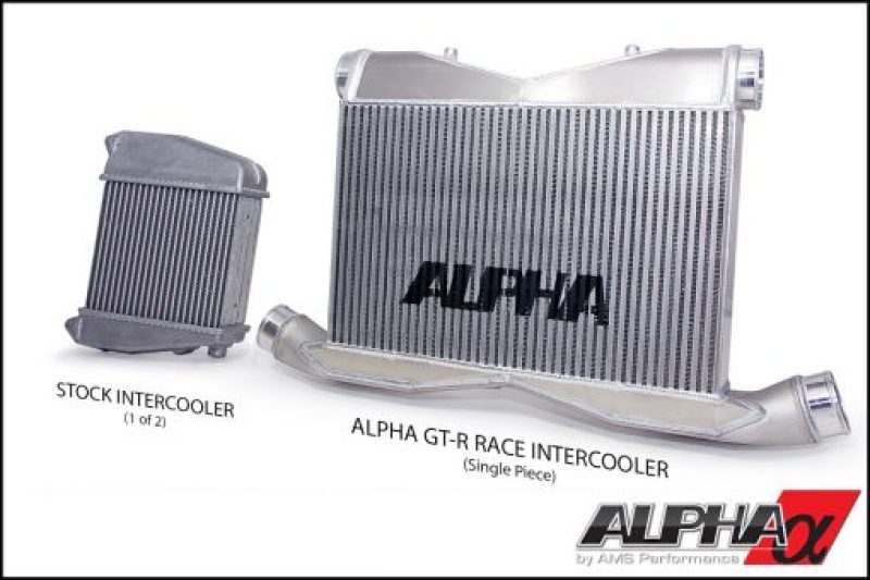 AMS Performance Nissan GT-R Alpha Race Front Mount Intercooler w/Logo