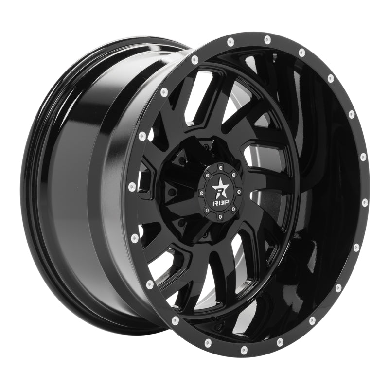 RBP 65R Glock 22x12 6x139.7 BP / 4.75 BS -44mm Offset 78mm CB (Hub Centric) Gloss Black Wheel