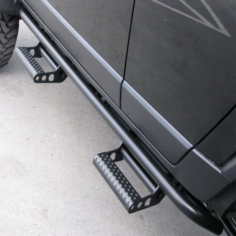 N-Fab RKR Step System 97-17 Nissan Patrol 4 Door SUV - Tex. Black - 1.75in