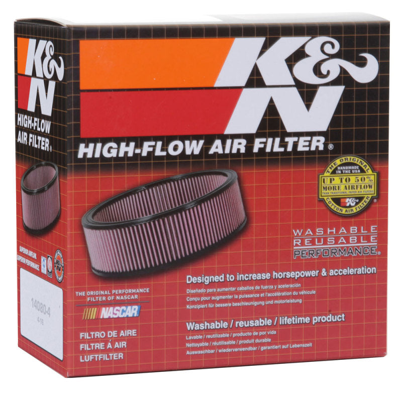 K&N Custom Air Filter Round 4.5in ID / 5 875in OD / 3.25in Height