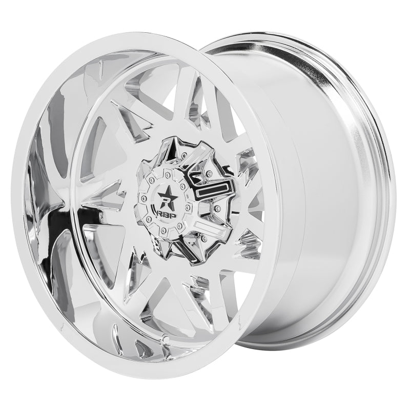 RBP 71R Avenger 20x10 6x139.7 BP / 6 BS 10mm Offset 78mm CB (Hub Centric) Chrome Wheel